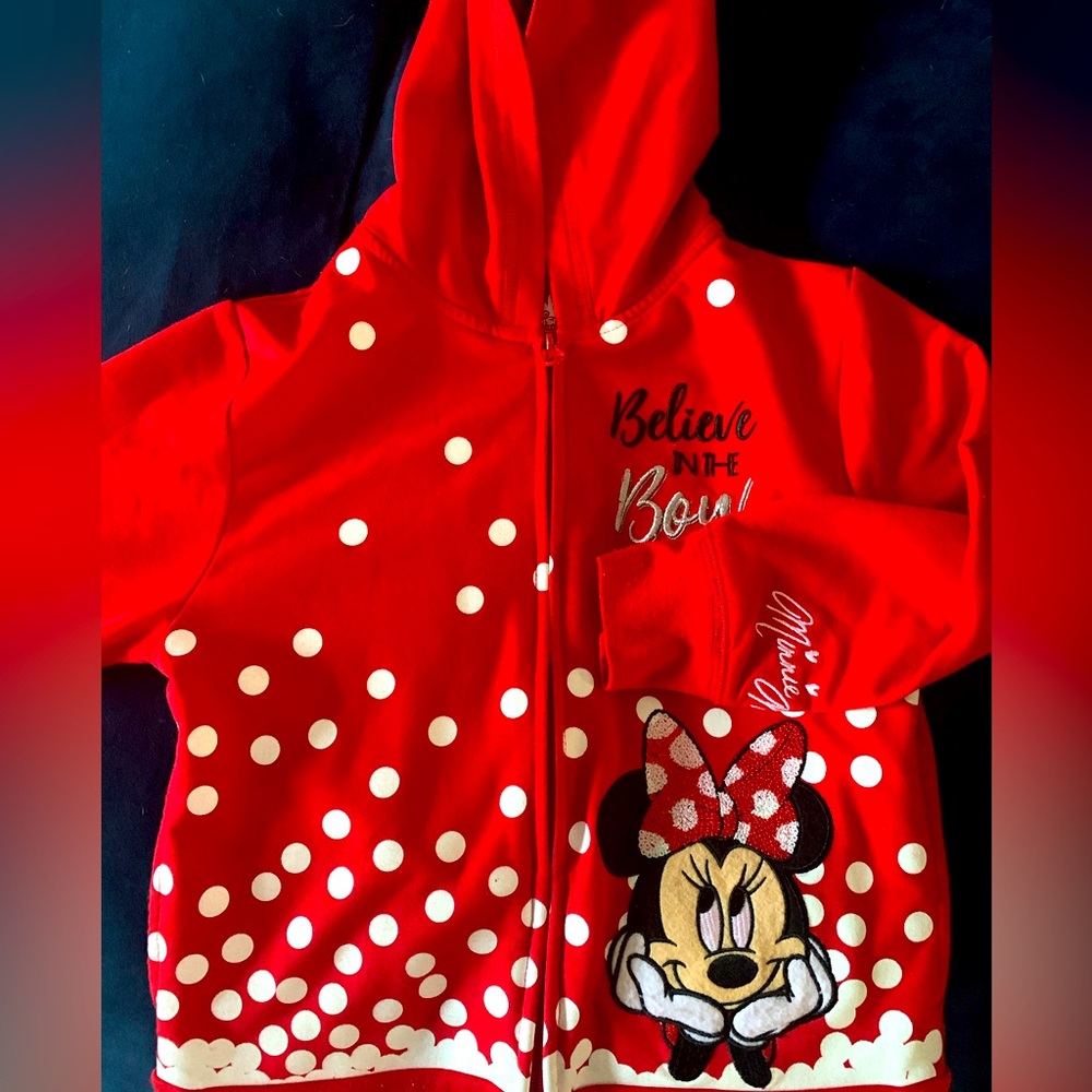 Authentic Red Minni Mouse hoodie